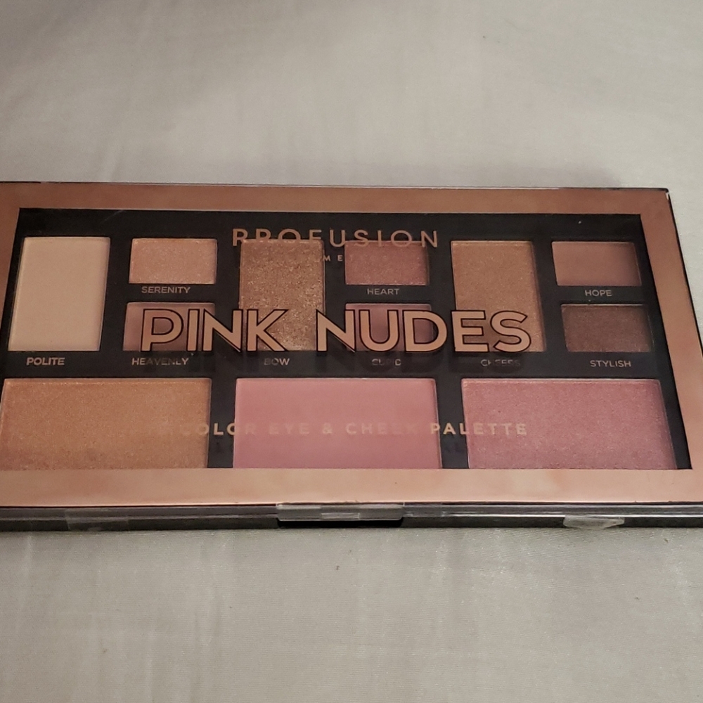 Profusion Pink Nudes 12 color eye and cheek palett